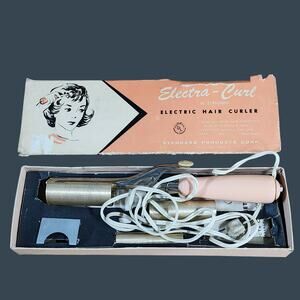 Electra-Curl Vintage Electric Hair Curler Model 100 Pink/Gold Colorway